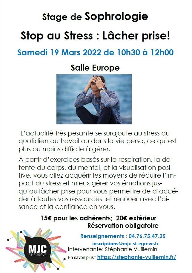 Stage Sophrologie - Gestion du stress