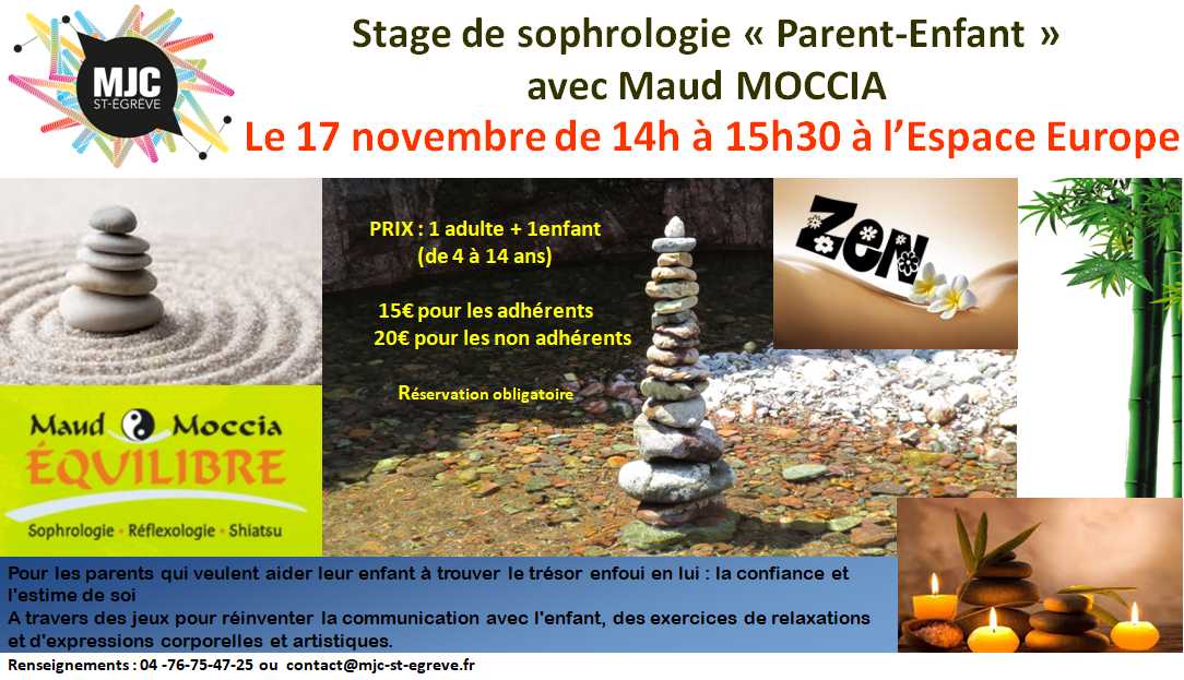 Stage Sophrologie Parent/Enfant