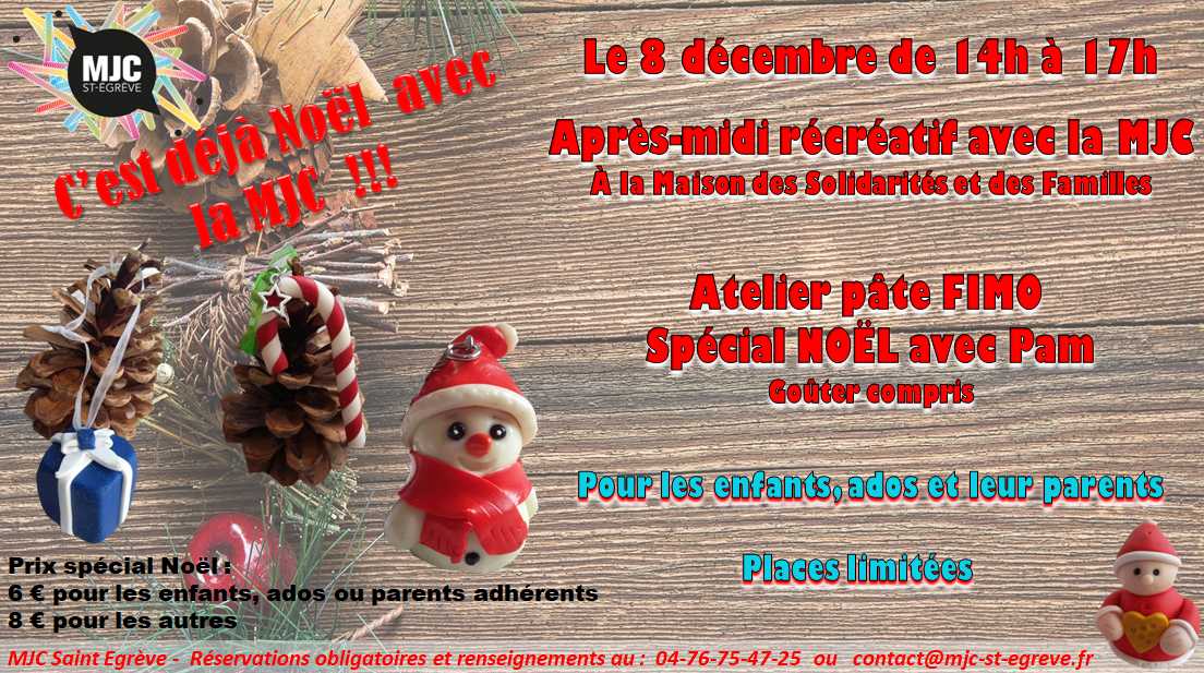 Stage pâte FIMO - spécial Noël