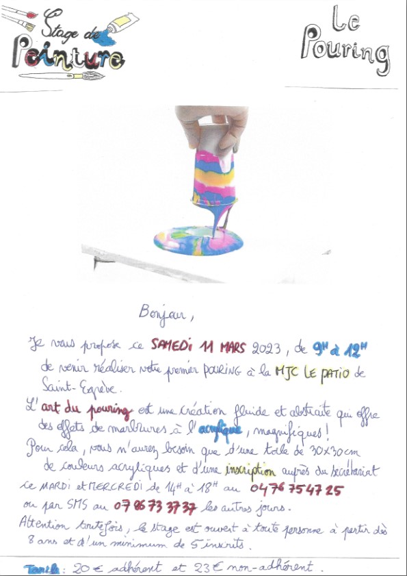 Stage Peinture