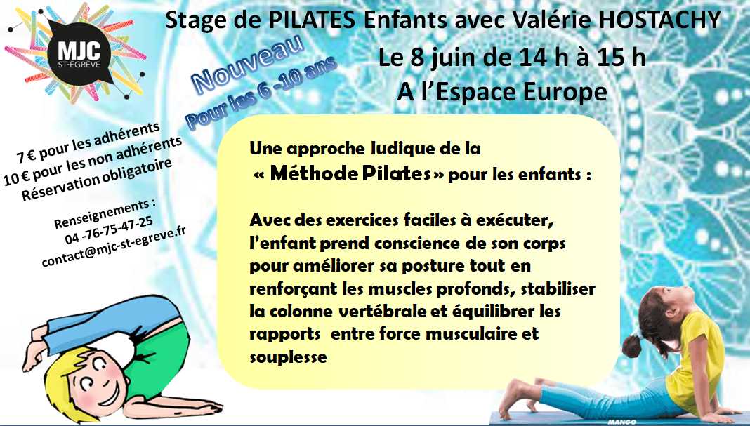 Stage Pilates pour les enfants
